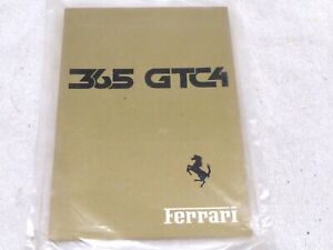 Ferrari 365GTC/4 Owners Manual Brand New in Original Plastic Sealed Envelope