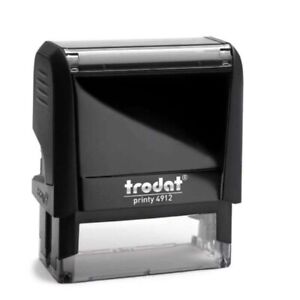 Trodat 4912 Custom Stamp - 4-Line Self-Inking Personal Stamper - Fast Dispatch