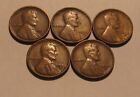New Listing1925 S 1927 S 1928 S 1929 S 1930 S Lincoln Cent Penny - Mixed Condition - 13SA