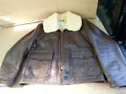 Vtg 1960 Peters Sportswear Leather Type B3 Bomber Jacket Lined Medium 42 Regular