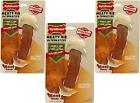 Nylabone Power Chew Large Beef Flavor Meaty Rib Bone for Dogs - 3 Pack