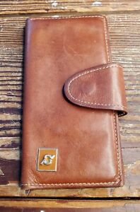 Rolfs Vintage Kipskin Leather Womens  Wallet Brown Bifold Snap