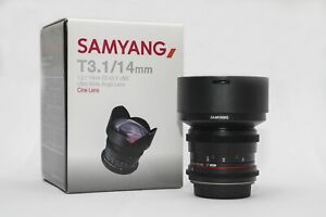 New ListingSamyang 14mm T3.1 ED AS IF UMC cine lens for canon EF mount. Open box