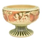Roseville Donatello 1916 Vintage Art Pottery Ceramic Pedestal Bowl Compote 231-4