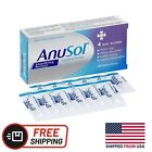 Shipped From USA !! Anusol 4 Way Action 10mg hydrocortisone Suppositories