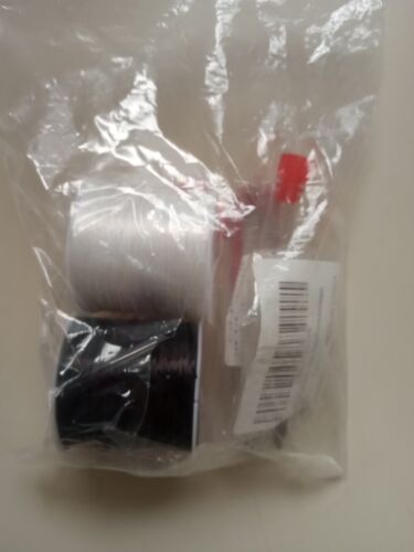 1mm Elastic Cord(1- Black/1-White) For Jewel Beading Plus Needle And Scissors...