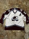 CCM Authentic Peter Forsberg Colorado Avalanche NHL Hockey Jersey White Mens XL