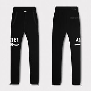 New Joggers Sweatpants Men's Casual Slim-Fit With Zippers On Pockets AM8807