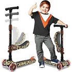 New ListingSereneLife 3 Wheeled Adjustable Scooter for Kids - Sit/Stand Toy Kick Scooters