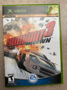 Burnout 3 Takedown (Microsoft Original Xbox, 2004) Complete w/ Manual