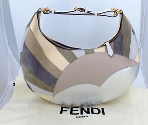 Original FENDI FENDIGRAPHY Ladies Handbag Size Medium Multicolor 