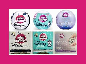 Mini Brands Disney 100 and Series 1 - 2 Choose! NEW Miniature ZURU Original Toys