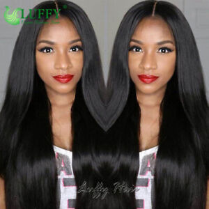Silky Straight 5x5 Silk Base Top Full Lace Human Hair Wigs Scalp with Baby Hair