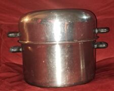Vintage Lo-Heet Vollrath Stainless Steel Ware 6qt Soup Pot, Saucepan w/Lid