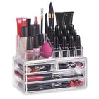 NEW! DELUXE MAKEUP/JEWELRY ORGANIZER - ACRYLIC TIERED 4 DRAWER COSMETIC DISPLAY