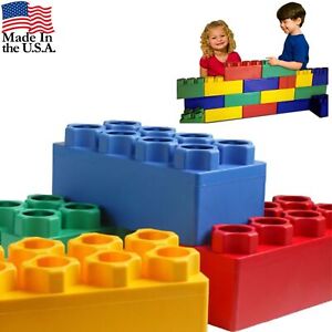 Jumbo Building Blocks for Toddlers 24 Piece Set 3+ Years Large Plastic Stackable