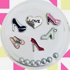 LOTS OF SHOES Set Of Floating Charms & Beads For Memory Lockets