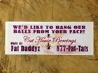 Bumper Sticker Advertising Tattoo and Body Piercing Parlor / Shop Naughty