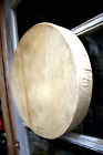 Handmade Large Vintage Leather Drum From Mexico