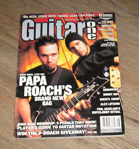 Guitar One magazine PAPA ROACH Steve Morse AUDIOVENT Alex Lifeson PHIL Anselmo