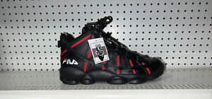 FILA Stackhouse Spaghetti Mens Basketball Shoes Size 11 Black Red Bred