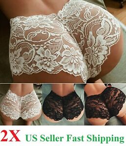 2pcs Womens Lace Panties Shorts Lingerie sexy hot French Knickers Underwear