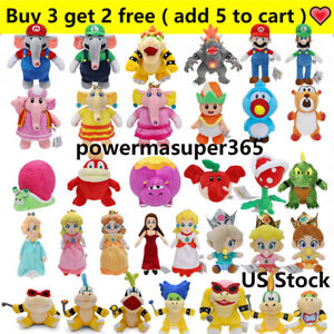 Anime Super Mario Bros Wonder Plush Stuffed Doll Toys Kid Birthday Gift US Stock