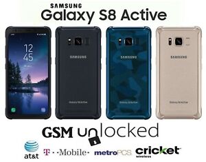Samsung Galaxy S8 Active - 64GB (GSM Unlocked) T-Mobile AT&T Metro Cricket