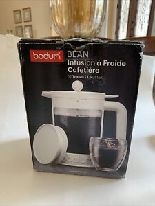 Bodum French Press 12 Cup Ivory White 1.5L Bean Ice Cold Brewed Coffee Maker