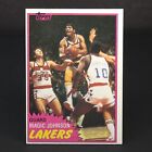 1981-82 Topps Basketball #21 Magic Johnson Los Angeles Lakers First Solo Card