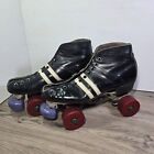 Vintage Riedell USA Roller Skates Sure Grip XK-4 w/ Red Wheels
