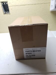 Box Of 12 Parts Master 67021 Oil Filters