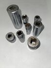 Lot of 8 Vintage Bonney, Snap-on Etc Sockets USA Made Various Sizes 6 & 12 Pts