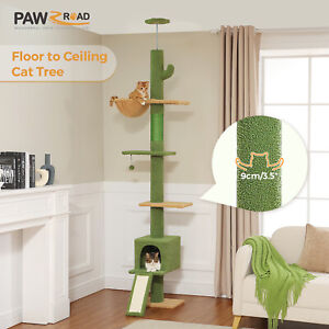 PAWZ Road Cat Tree Tower Scratching Post Floor to Ceiling Cat Scratcher Condo