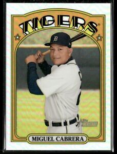2021 Topps Heritage #107 Miguel Cabrera Chrome Refractor #/572