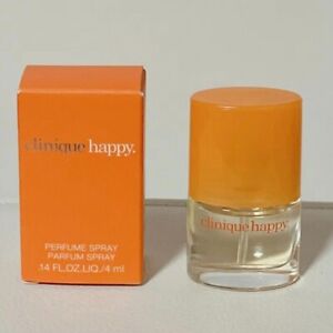 Clinique Happy Perfume Spray EDP Travel Mini Size Parfum 4ml / 0.14 oz NIB
