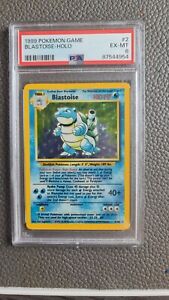 Pokémon TCG Blastoise 2/102 Base Set PSA 6 WOTC Holo Card Rare Freshly Graded
