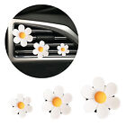 3pcs Car Flower Air Freshener Cute Daisy Flower Vent Clip Car Accessories Decor