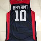 Usa Dream Team 10 #10 Bryant Basketball Jerseys Navy White Stitched Throwback