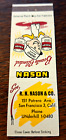 Vintage Matchbook: R.N. Nason & Co Paints, San Francisco, CA