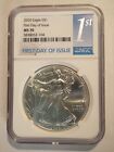 2020 American Silver Eagle MS70 NGC First Day Of Issue - FREE SHIP! #0008