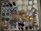 Vintage Lot Of 30 Pair Screw Clip On Earrings Bergere Germany LC Sarah Cov ZZ3