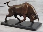 Bronze Marble Sculpture Large Statue Large Bull Hot Cast Stock Market Figure Art