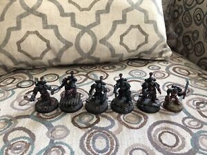 Warhammer 40k Flesh Tearers / blood angels characters pro-painted kitbashed