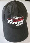 Team Triton Boat VTG Waxed Black Hat NEW