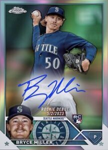 2023 Topps Chrome Update RC Rookie Auto Signature BRYCE MILLER Digital