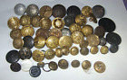 lot of american military fraternal transportation uniform buttons