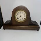 Antique Sessions Tall Mantle Clock For Repair Missing Glass, Pendulum