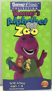 Barney & Friends Alphabet Zoo VHS Video Tape PBS Kids Songs BUY 2 GET 1 FREE!