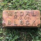 Antique Paver Brick Raised Letters Labeled Medal Block M.C. Co Malvern Clay Co